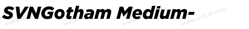 SVNGotham Medium字体转换
